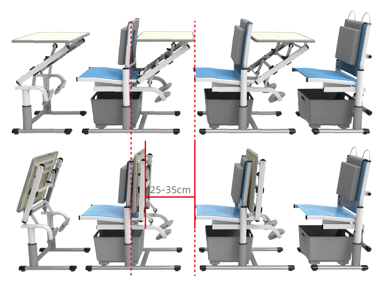金檀人体工学升降课桌椅